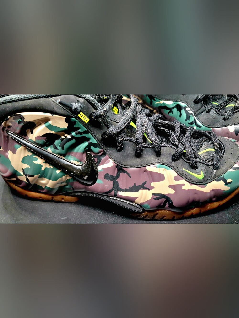 Nike Air Foamposite Pro PRM LE Forest Camo Sz 13 Men - Picture 7 of 10
